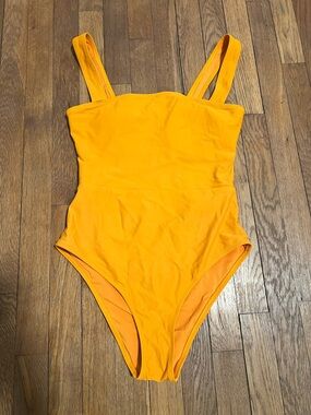 American Eagle Outfitters Bright Yellow One-Piece Swimsuit